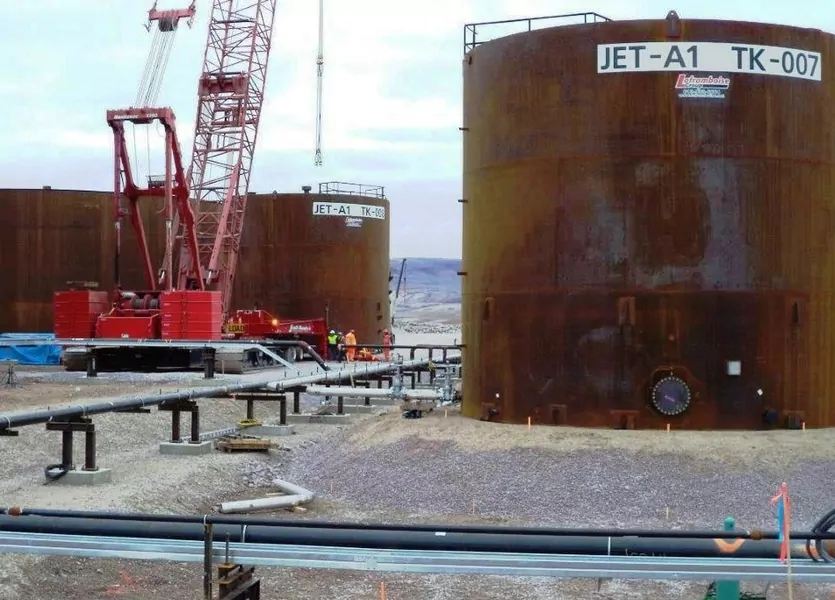 Jet Fuel Storage System Tank Farm